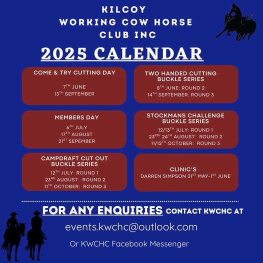 Kilcoy Working Cow Horse Club Inc Members Day